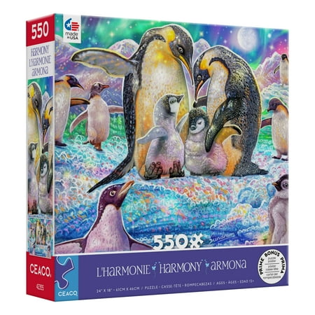 Ceaco - Harmony - Penguin - 550 Piece Interlocking Jigsaw Puzzle