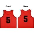 thumbnail image 2 of YOUI-GIFTS RE-HUO&nbsp;12 Pack&nbsp;Numbered（1-12） Scrimmage&nbsp;Vests/Sport Pinnies/Training&nbsp;Bibs&nbsp;for Basketball ,Soccer, Volleyball and Baseball, 2 of 7
