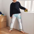 thumbnail image 5 of Gukieu Cute Elephant Print Youth Home Trousers, Elastic Waistband with Pockets for Home and Outing, Suitable for Children Aged 5-16-XS(5-6), 5 of 6