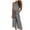 Black, variant on SEMPAI Women Ladies Summer Printing Sleeveless Loose Long Playsuits Rompers Jumpsuit
