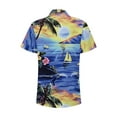 thumbnail image 5 of LIJCC Women'S Floral Coconut Leaf Print Shirt Women Ha Waiian Short Sleeve Casual T Shirt Tops Ladies Button Blouse Tee Ladies Tops, 5 of 5