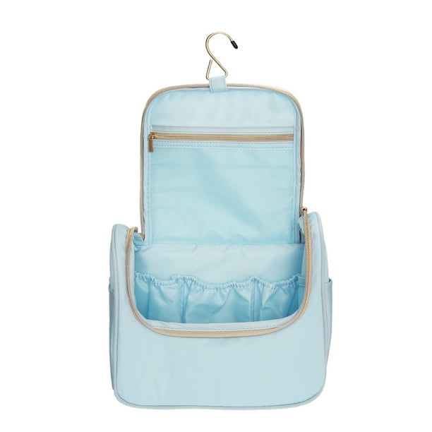 Neceser grande Unique Bargains organizador de maquillaje impermeable color azul