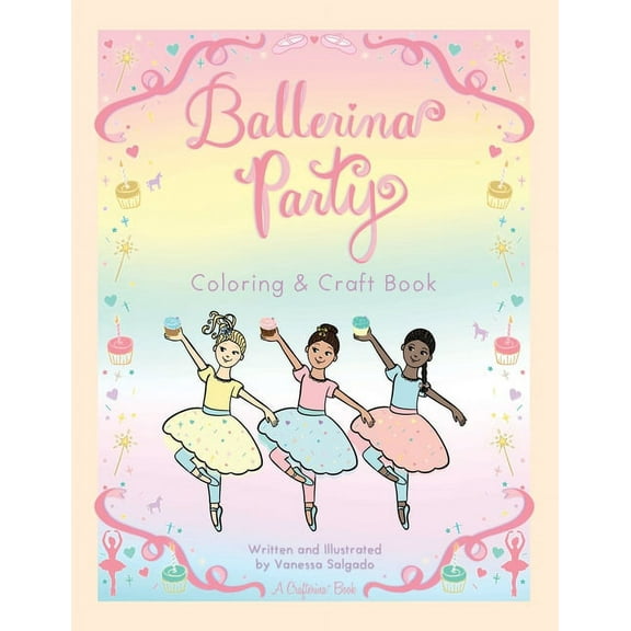 Ballerina Party Coloring & Craft Book, (Paperback)