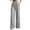 04#Gray, variant on Womens Business Casual Pants Wide Leg High Waisted Dress Pants Drawstring Straight Leg Comfy Office Trousers with Pockets