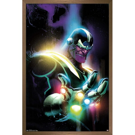 Marvel Comics - Thanos - Cover #13 Wall Poster, 22.375" x 34", Framed