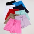 thumbnail image 2 of Women's 2 in 1 Running Shorts High-Split Athletic Short High Waisted 3" Liner Workout Gym Short with Pockets, 2 of 10