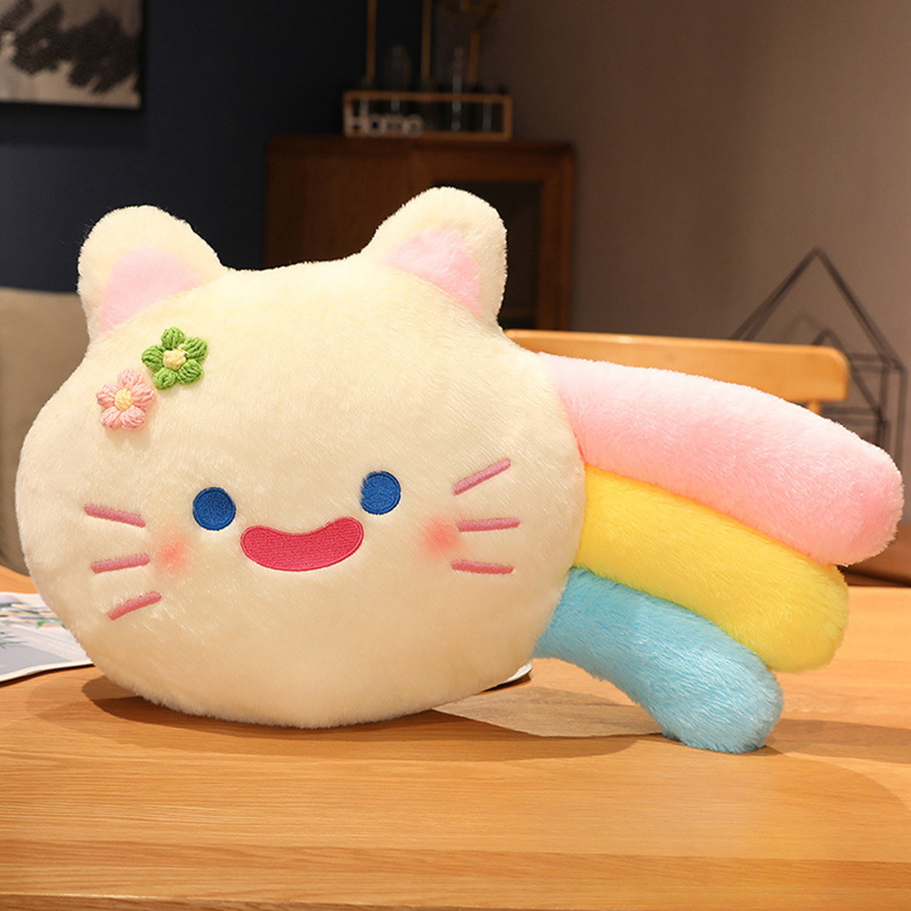 Lovely Rainbow Cat Plush Toys Super Soft Cotton EcoFriendly Plush Toy