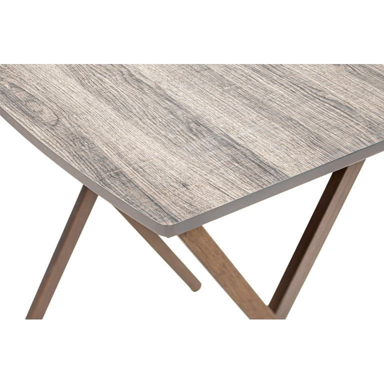 2 pack) Mainstays Modern Indoor Folding XL Oversized Tray Table in
