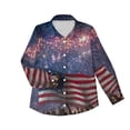 thumbnail image 4 of 2026 Independence Day Tops Women 4th of July Patriotic Shirts 250th American Flag Graphic Dressy Tunics Tee Blouse, 4 of 5