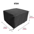 thumbnail image 2 of Paquete de 2 fundas para sillas de exterior, fundas para sillas (47 pulgadas de largo x 47 pulgadas de ancho x 29 pulgadas de alto), fundas de muebles negras duraderas e impermeables para as, 2 of 5