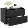 thumbnail image 6 of Giantex 2-Drawer Stackable Dresser, Lateral File Cabinet, Drawer Chest w/Anti-Topping Kits, Black, 6 of 6