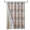 thumbnail image 3 of Mainstays 14-Piece Abstract Wave Shower Curtain Set – 72" x 72" Fabric Curtain, PEVA Liner & Metal Hooks, Moisture-Repellent, Machine Washable, 3 of 11