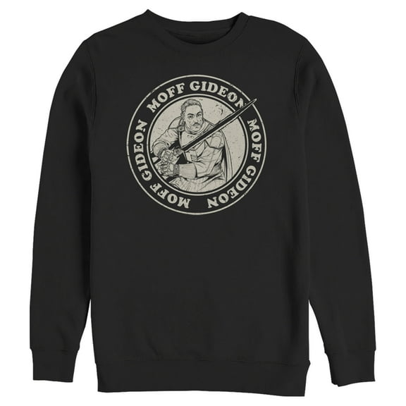 Men's Star Wars: The Mandalorian Moff Gideon Seal Sweatshirt Black 2X Large
