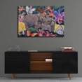 thumbnail image 4 of Epic Art 'Elephants and Butterflies' by Carissa Luminess, Acrylic Glass Wall Art, 36"x24", 4 of 8