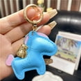 thumbnail image 4 of New Year 2026 Horse Keyring | 3.46 in Horse Leather Bag Charms | Cute Spring Horses Keychain Lucky Mascot Pendants,Lucky Charms Exquisite Cartoon Animal Key Ring for Bags Backpack Decorative Gift,D, 4 of 4
