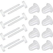 PEDAXI 100Pair Clear Earrings For Sports Clear Earrings For Work Invisible Earrings Clear Earrings Plastic Clear Stud Earrings Replacements For Women Girls Men Sports Work Surgery DIY Supplies