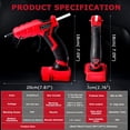 thumbnail image 6 of Ecarke Cordless Hot Glue Gun for Milwaukee M18 18V Li-Ion Battery with 30 Sticks, 6 of 7