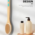 thumbnail image 5 of Body brush for wet or dry brushing with long wooden handle, 5 of 5
