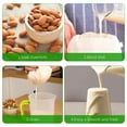 thumbnail image 6 of 3pcs Nut Milk Bags for Straining, Reusable Cheesecloth Bags, Cotton Fine Mesh Filter Bags, Cold Brew Coffee Tea Juice Food Almond Milk Strainer, 9.84 x 7.87in, Beige, 6 of 8