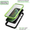 thumbnail image 5 of CellEver for iPhone XR Case with Built-in Screen Protector, Clear Full Body Heavy Duty Protection Shockproof Rugged Transparent Cover (Lime), 5 of 7