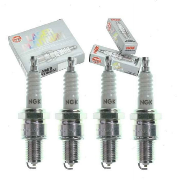 4 pc NGK Laser Platinum Spark Plugs compatible with Volkswagen Tiguan Limited 2.0L L4 2017-2018