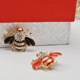 thumbnail image 2 of Sonducket Broche de seguridad Insecto Exquisito Diseñador deslumbrante Diamante de imitación Romántico Broche Día de San Valentín Broches de Negro 20Conjunto, 2 of 6