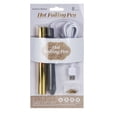 thumbnail image 5 of WRVCSS Foil Quill Pen Kit with 4 Size Metal Tips &1pc Gold Heat Activated Foil Rolls, perfect for card hot stamping, 5 of 6