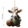 thumbnail image 3 of onlyliua ¡ Ofertas de Liquidación de Hoy Prime! Colgante Navideño de Acrílico con Forma de Cerdo y Coche Plano para Árbol de Navidad., 3 of 5