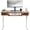 Vintage Brown/White, variant on VIVO Electric 55” x 24” Desk with Rear-set Legs, Vintage Brown Top, Black Frame