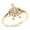Gold-Tone, variant on Sterling Silver Split Shank Sea Turtle Ring Size 4