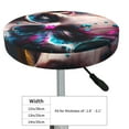 thumbnail image 4 of Pofeuu Modern Abstract Colorful Skull B Print Round Bar Stool Covers - Super Soft and Washable Elastic Stool Cushion Slipcover Easy Clean Velvet-13 inch, 4 of 7
