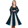 thumbnail image 1 of SUNSIOM Robe Médiévale Renaissance pour Filles, Robe de Cosplay à Manches Longues pour Halloween, Costume, 1 of 6