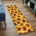 thumbnail image 3 of Yellow Sunflowers 2'x6' Runner Rugs for Hallway Kitchen Bedside Non Slip Washable, Watercolor Floral Flowers Vintage Entryway Rug Runners with Rubber Backing, Long Carpet Runner for Laundry Room, 3 of 8