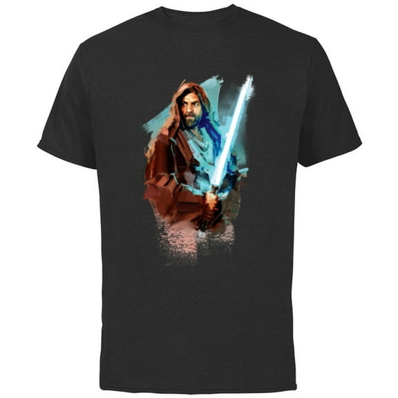 Star Wars Obi-Wan Kenobi Lightsaber - Short Sleeve Cotton T-Shirt for Adults - Customized-Natural