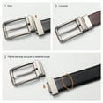 thumbnail image 2 of Timarkment Men Belt Reversible Leather Belts for Men Black Brown Belts, One Belt Reverse Two Side, 2 of 6