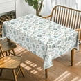 thumbnail image 2 of Fall Tablecloth 52x70 Inch Rectangular, Thanksgiving Autumn Harvest Blue Pumpkins and Leaves Table Cover for Party Picnic Dinner Decor, 2 of 6