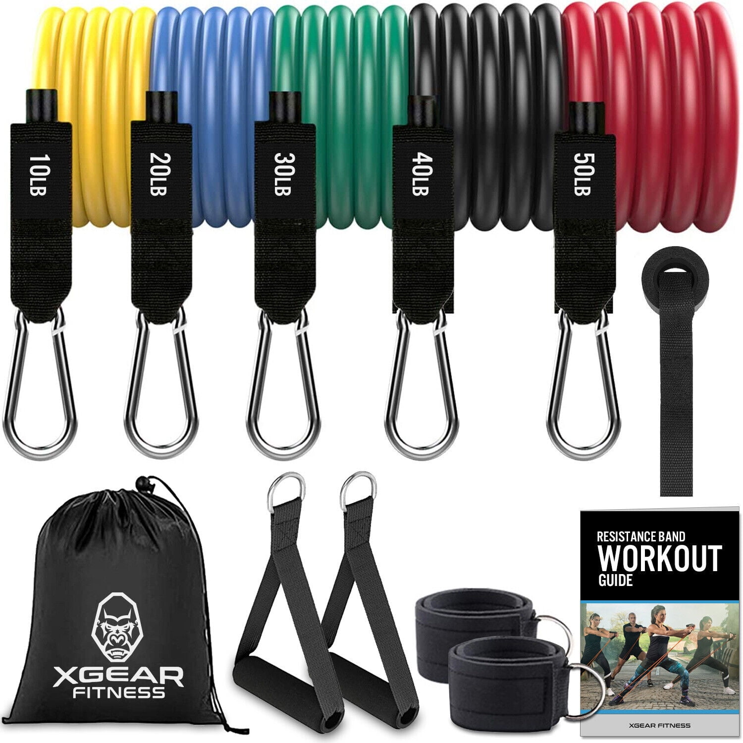 Resistance Bands Set Home Workout Exercise Yoga Crossfit Fitness