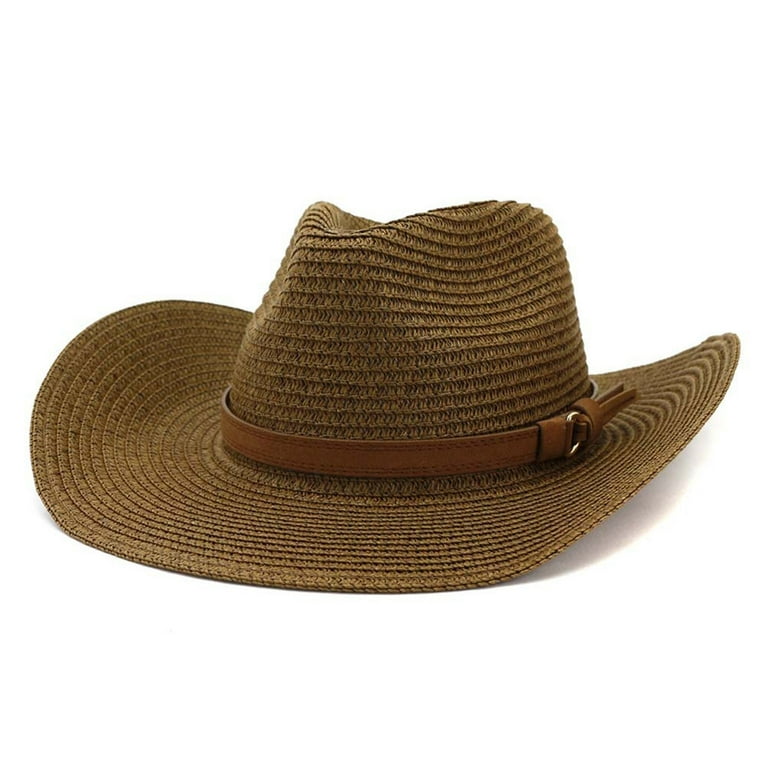 Bucket Hats For Women Trendy Cap Hat Straw Cowboy Cowgirl Wide