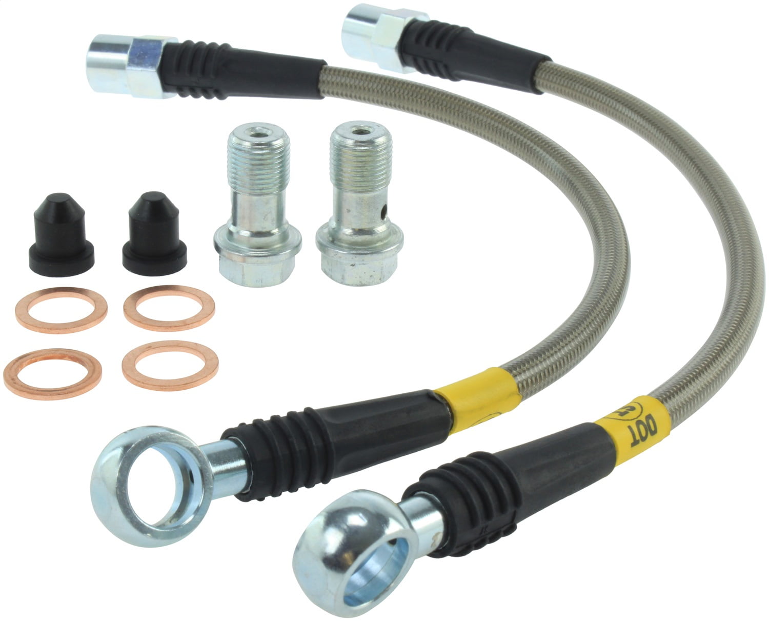 StopTech 950.33502 Stainless Steel Braided Brake Hose Kit Fits A4 A4