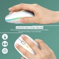 thumbnail image 6 of Upgrade LED Wireless Mouse, Rechargeable Slim Silent Mouse 2.4G Portable Mobile Optical Office Mouse , for Notebook, PC, Laptop, Computer, Desktop (White), 6 of 7