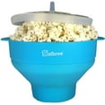 thumbnail image 1 of Original Salbree Microwave Popcorn Popper, Silicone Popcorn Maker, Collapsible Bowl BPA Free - 15 Colors Available (Turquoise), 1 of 10