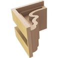 thumbnail image 6 of 4"W x 4"D x 4"H Wide Highland Rough Cedar Woodgrain TimberThane Corbel, Primed Tan, 6 of 6