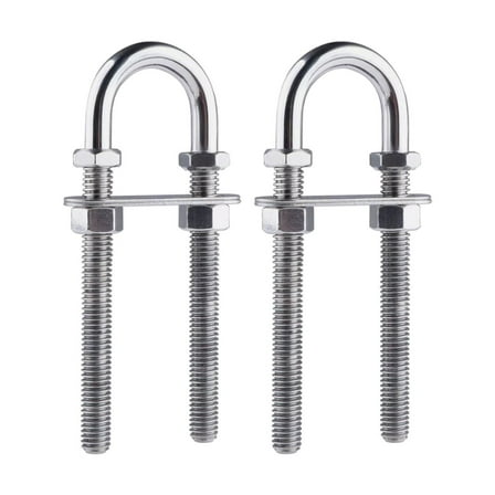 MAGIDEAL 2x Marine Boat Stern Bow Down RV Deck Hardware Sailing Yacht U Bolts
