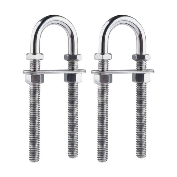 MAGIDEAL 2x Marine Boat Stern Bow Down RV Deck Hardware Sailing Yacht U Bolts