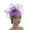 Purple, variant on Ladies Flower Veil Fascinators Cocktail Tea Party Wedding Headwear