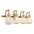 thumbnail image 2 of Warm Brass Four Light Bathroom Vanity from the Adams Collection, 2 of 5