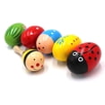 thumbnail image 2 of Set of 6 - 5PCS Adorable Wooden Egg Maracas Musical Colorful Percussion Easter Egg Shakers(Assorted Color) & 1 PCS Mini Wooden Ball Musical Instruments Maracas(Random Color), 2 of 7