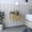 Beige, variant on Wall Assembly Floating Side Table / Ideal for Bedrooms / Maximizes Available Space