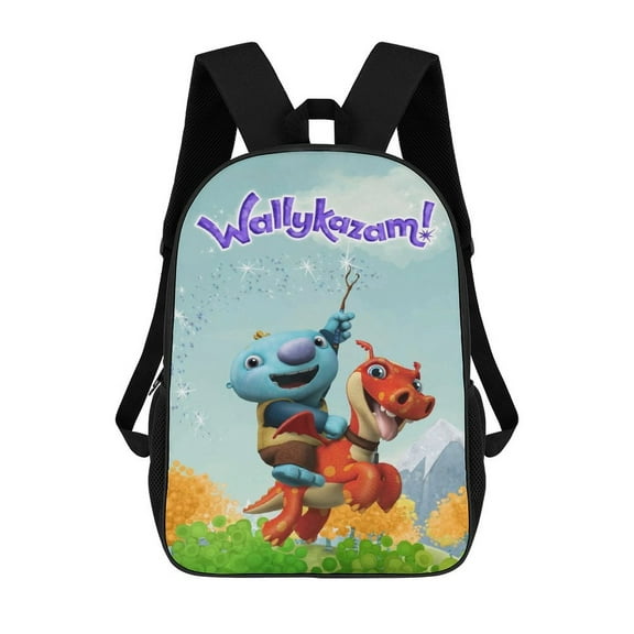 Wallykazam Backpack Large Capacity 17 Inch Laptop Bag Lightweight Daypack Bookbag for School College Travel Hiking Work