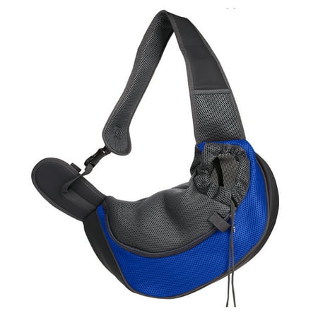 Pet Sling Tote  Breathable Mesh Messenger Messenger Bag  Comfortable Portable Dog Travel Sling Shoulder Bag  with Front Pocket  Suitable for Small and Medium Dogs and Cats Up to 13 Pounds
